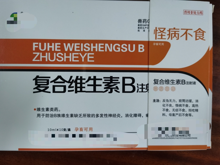 復合維生素B注射液--用于多發性神經炎，消化障礙，癩皮病，口腔炎等